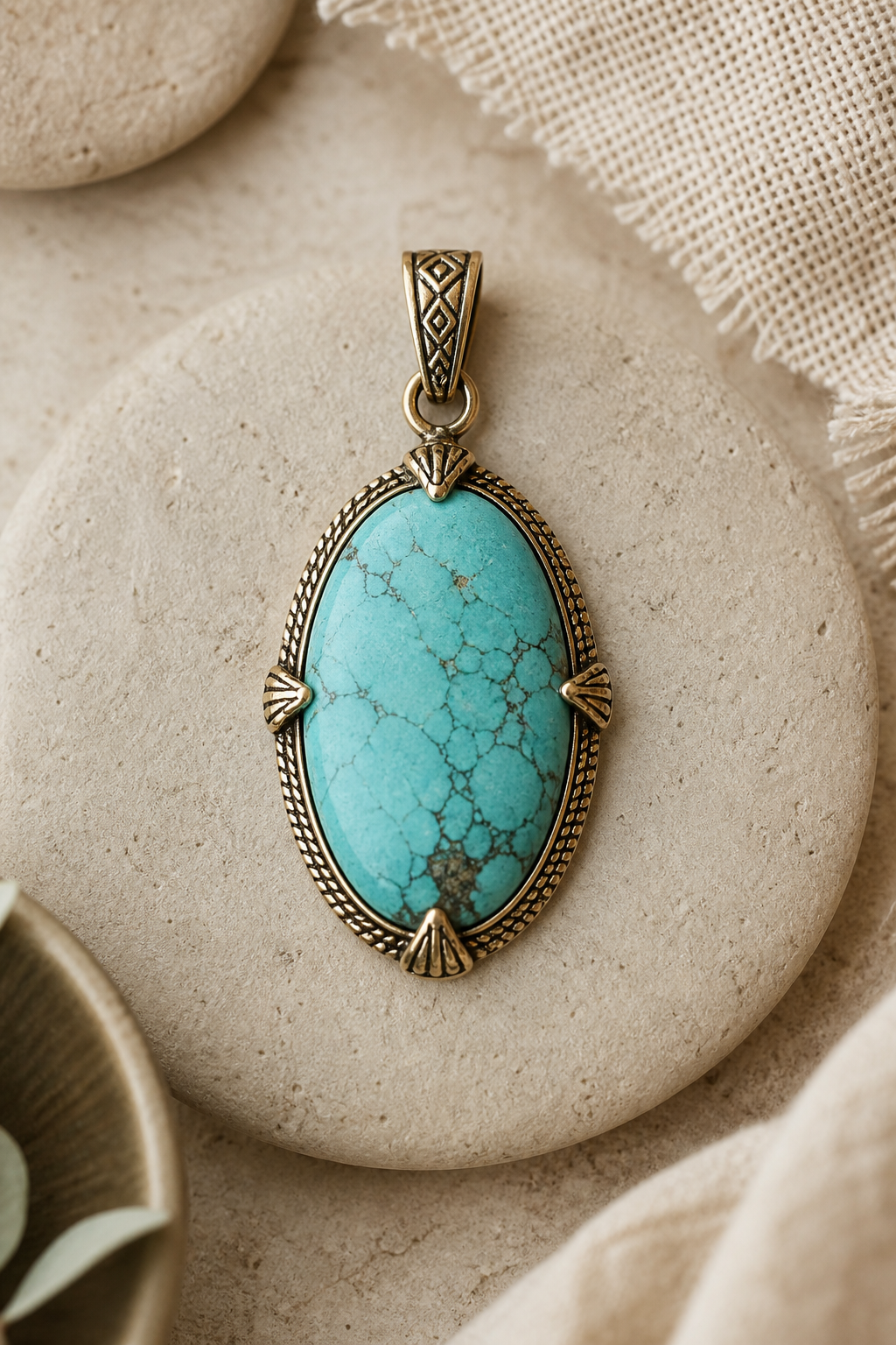 Turquoise pendant visual.